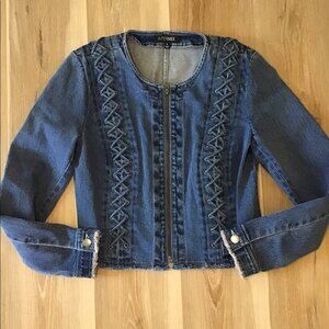 Intermix Denim Crop  Jacket S